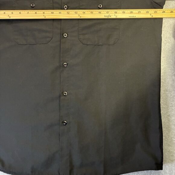 Gas Monkey Garage Red Kap Work Shirt Men’s Size L Black Button Front - Picture 4 of 7